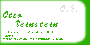 otto veinstein business card